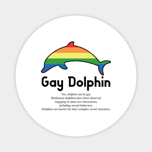 Gay Dolphin G2b - Can animals be gay series - meme gift t-shirt Magnet